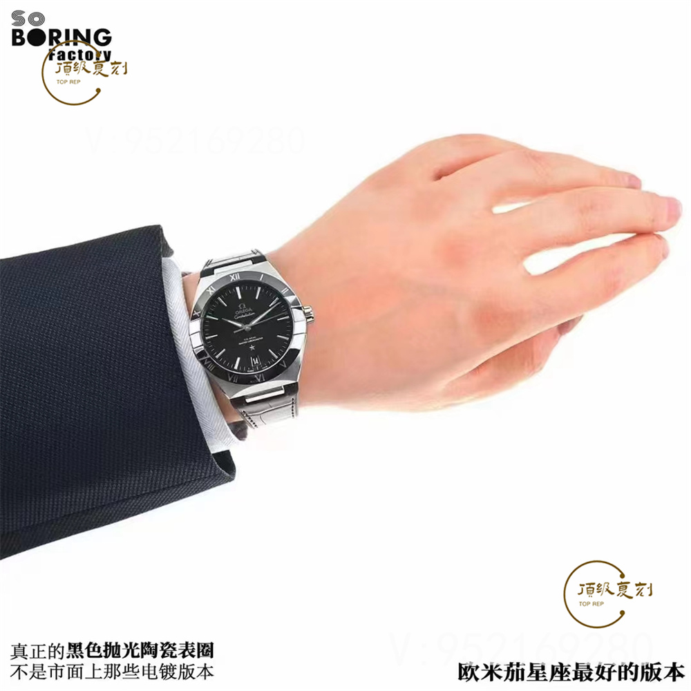 SBF廠歐米茄星座41mm評(píng)測(cè)-VS廠第五代星座黑色陶瓷圈怎么樣-復(fù)刻表