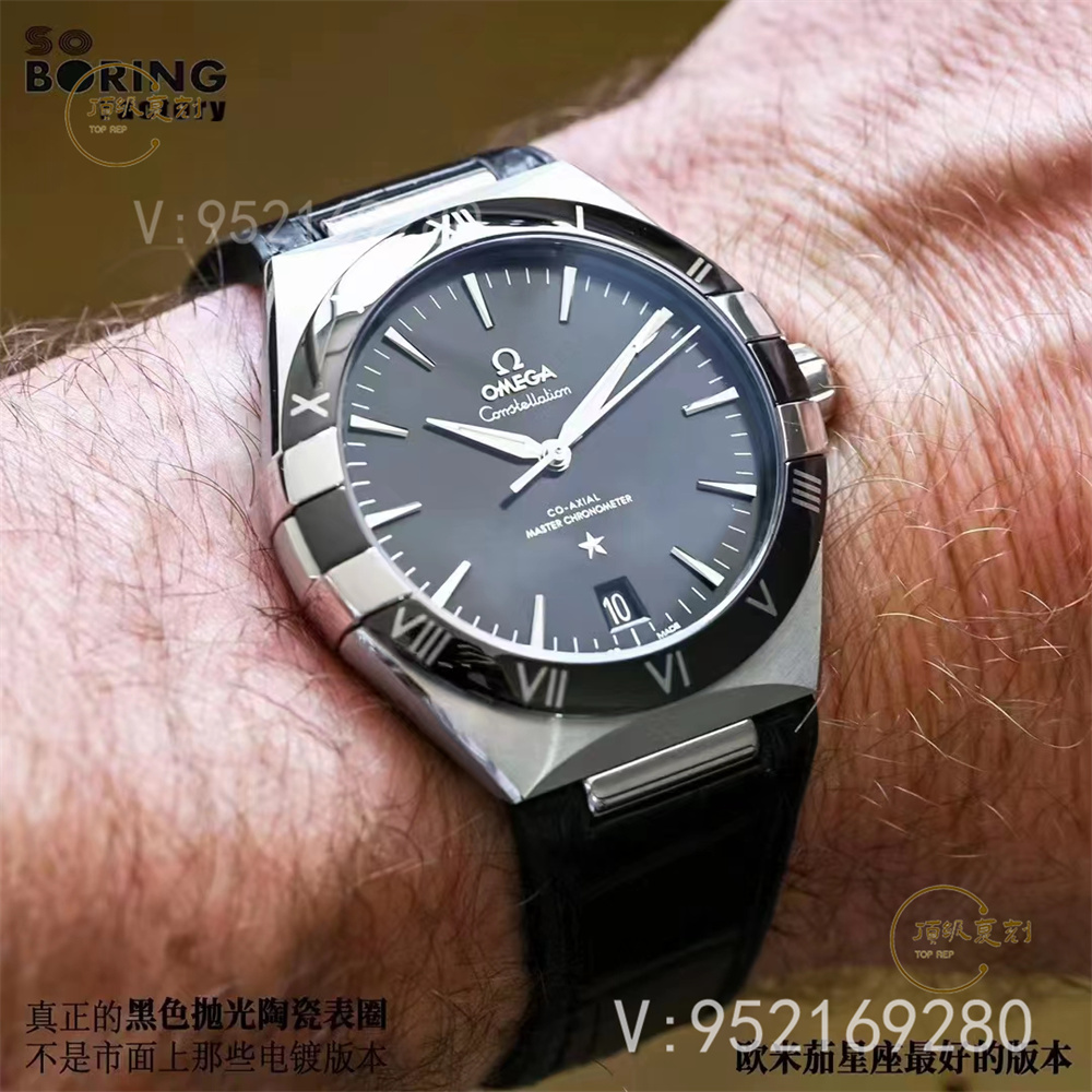 SBF廠歐米茄星座41mm評(píng)測(cè)-VS廠第五代星座黑色陶瓷圈怎么樣-復(fù)刻表