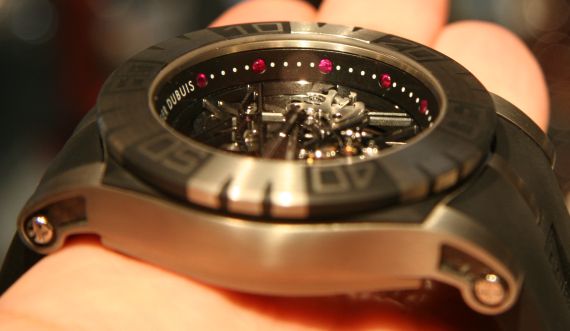 羅杰杜彼簡易潛水腕表SED陀飛輪限量版腕表-復(fù)刻表