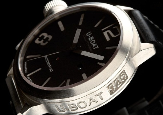 U-Boat Classico 925系列限量版銀色腕表-復刻表