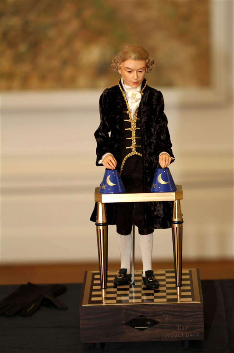 瑞士鐘表博物館中陳舊的自動機和其他發條裝置作品-復刻表