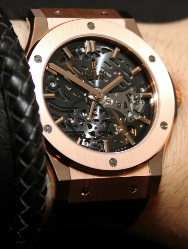 宇舶Classic Fusion超薄鏤空腕表上手-復刻表