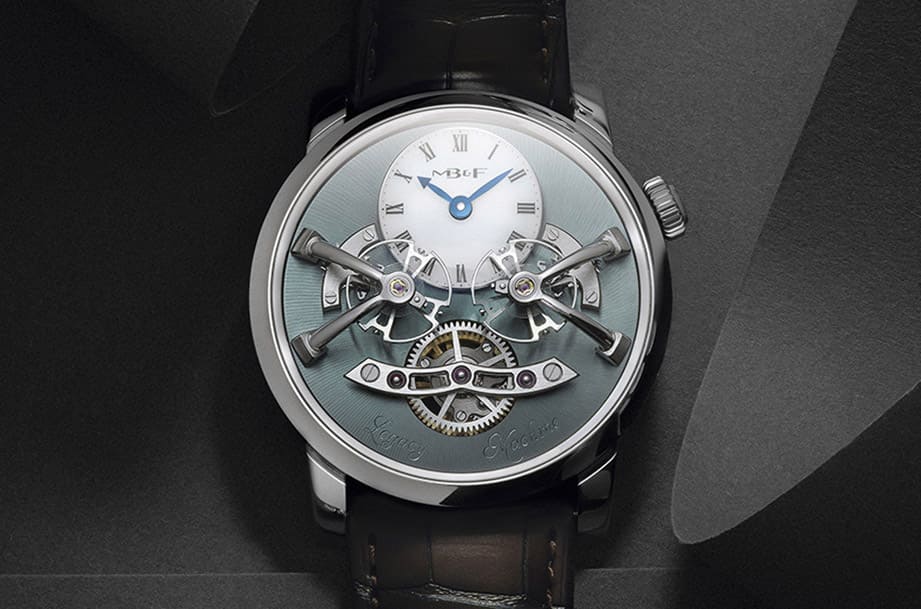 MB&F LM2雙擺輪手表改用鈀金表殼搭海藍色面盤限量再出擊-復刻表