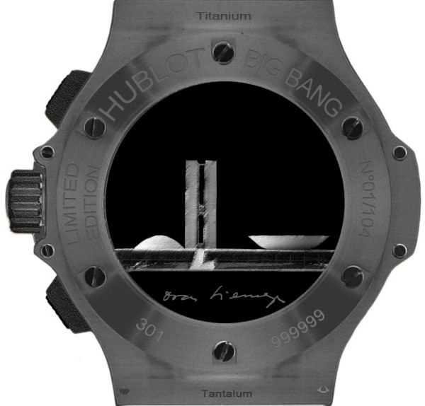為建筑師奧斯卡·尼邁耶設計的Hublot Big Bang腕表-復刻表