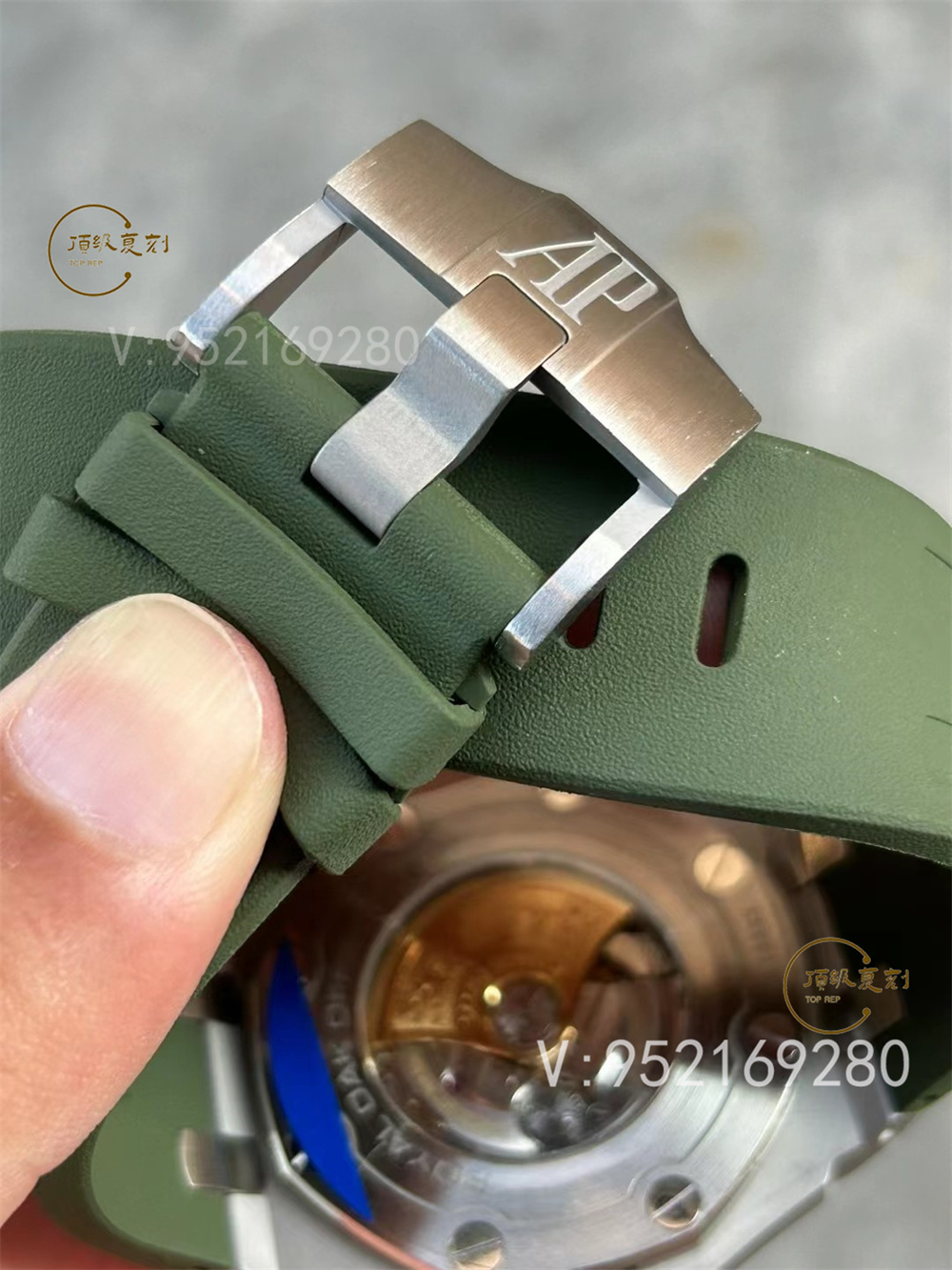 APS廠愛彼AP15710新配色綠/白盤一體機(jī)做工怎么樣-復(fù)刻表