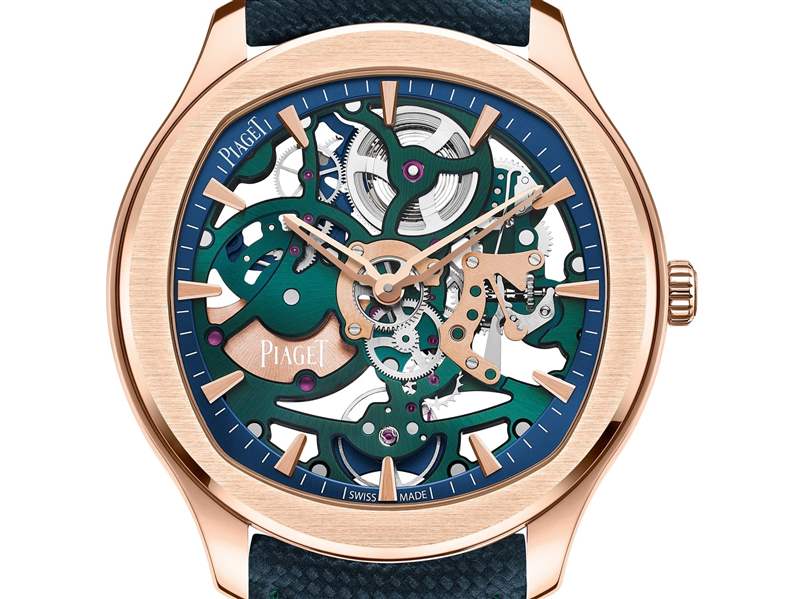 Piaget推出Polo Skeleton Arty超薄鏤空腕表：彩色機芯-復(fù)刻表