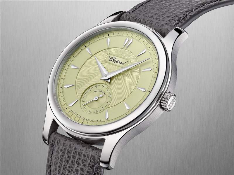 Chopard推出L.U.C 1860冰綠色表盤超薄腕表-復刻表