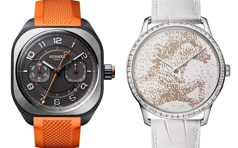 Hermès新品亮點：H08單按鈕計時碼表、Slim d’Herme?s工藝表盤、Arceau Petite Lune月相腕表-復刻表