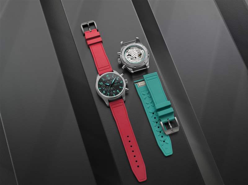 萬國推出Pilot’s Watch Chronograph 41 Mercedes-AMG Petronas Formula One Team Miami Pink計時碼表-復(fù)刻表