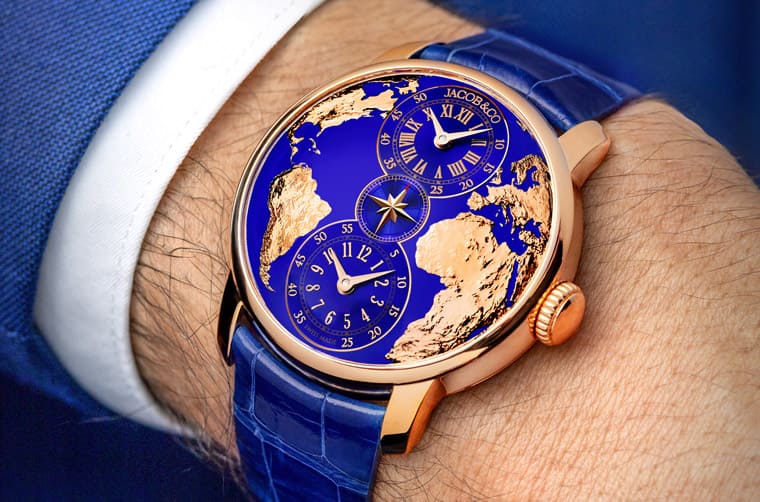 JACOB & CO.新款兩地時間手表創作背景有洋蔥兩套獨立顯示閱讀時間易如反掌-復刻表