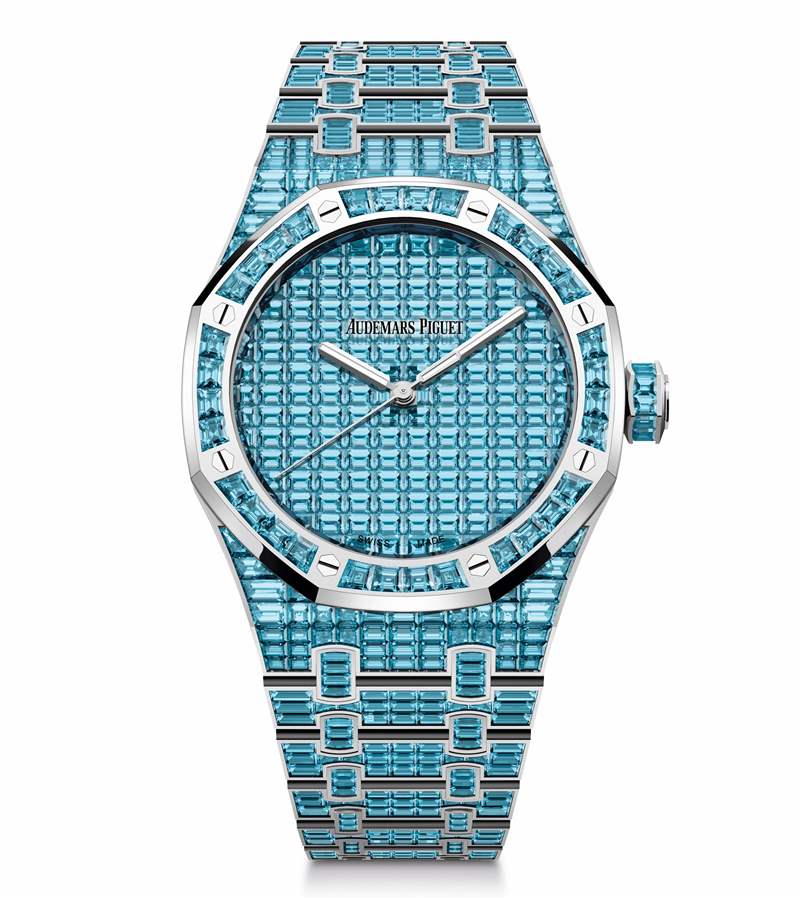 愛彼推出Royal Oak Selfwinding Rainbow Sets珠寶腕表：彩色寶石鑲嵌-復刻表