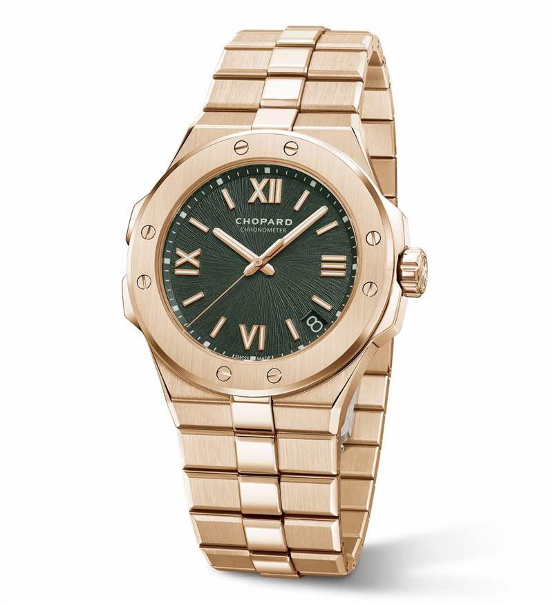 Chopard推出Alpine Eagle系列腕表新作：綠色表盤(pán)，33mm女士腕表-復(fù)刻表