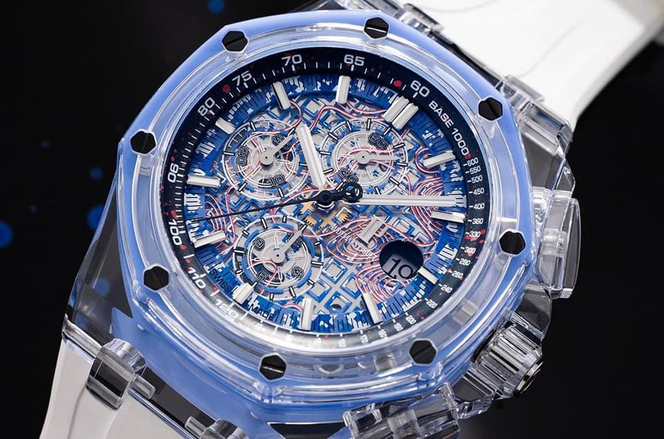 超吸睛！主打迷彩軍事風的透明皇家橡樹離岸型計時碼表-復刻表