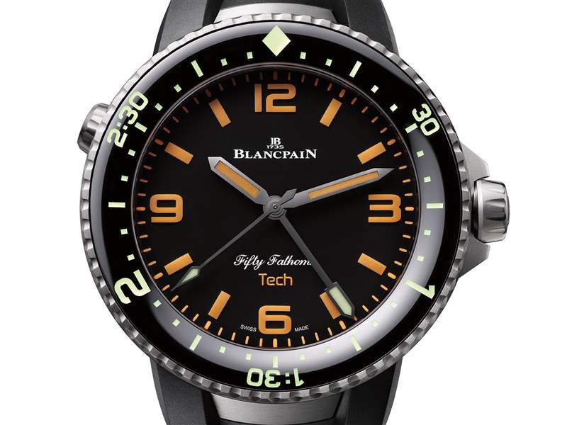 寶珀推出Fifty Fathoms 70th Anniversary Act 2 Tech Gombessa潛水腕表：3小時潛水計時-復(fù)刻表