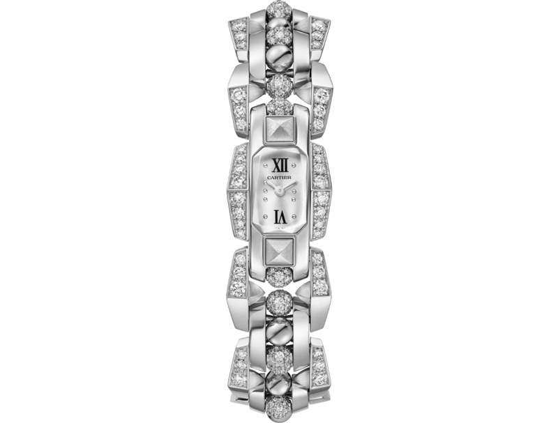 Cartier推出5枚Mécabille高級珠寶腕表：寶石滾珠與方釘元素-復刻表