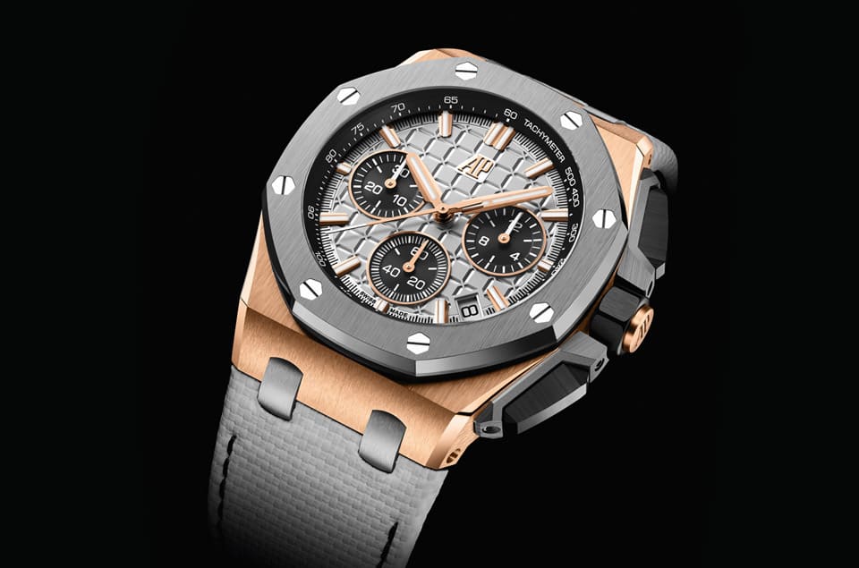 愛彼同步釋出兩款皇家橡樹離岸型自動上鏈計時碼表異材質(zhì)搭配造型吸睛-復(fù)刻表