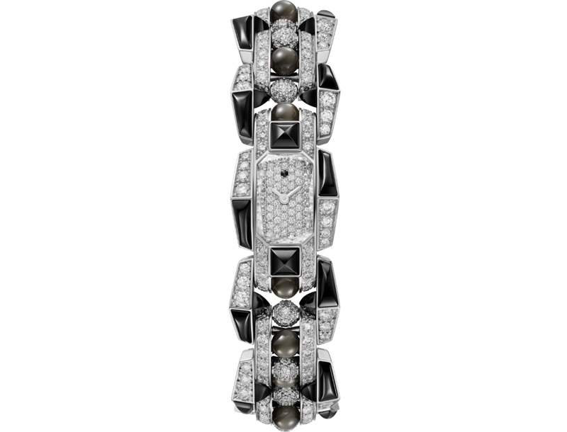 Cartier推出5枚Mécabille高級珠寶腕表：寶石滾珠與方釘元素-復刻表