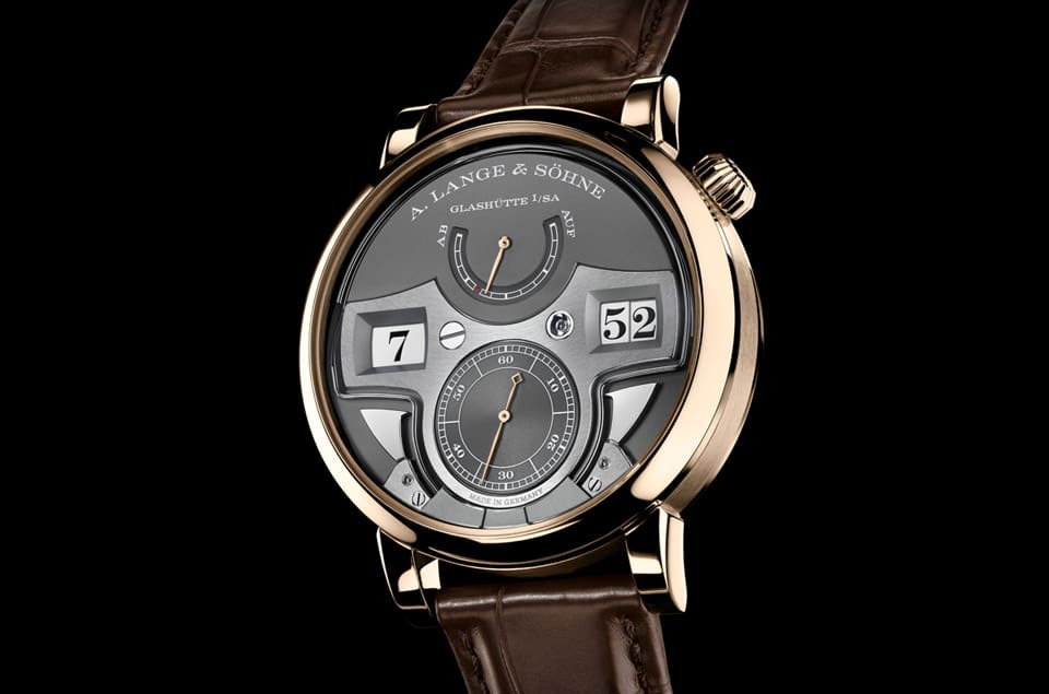 朗格Zeitwerk十進(jìn)制三問(wèn)表改采品牌獨(dú)家蜂蜜金材質(zhì)亮相-復(fù)刻表