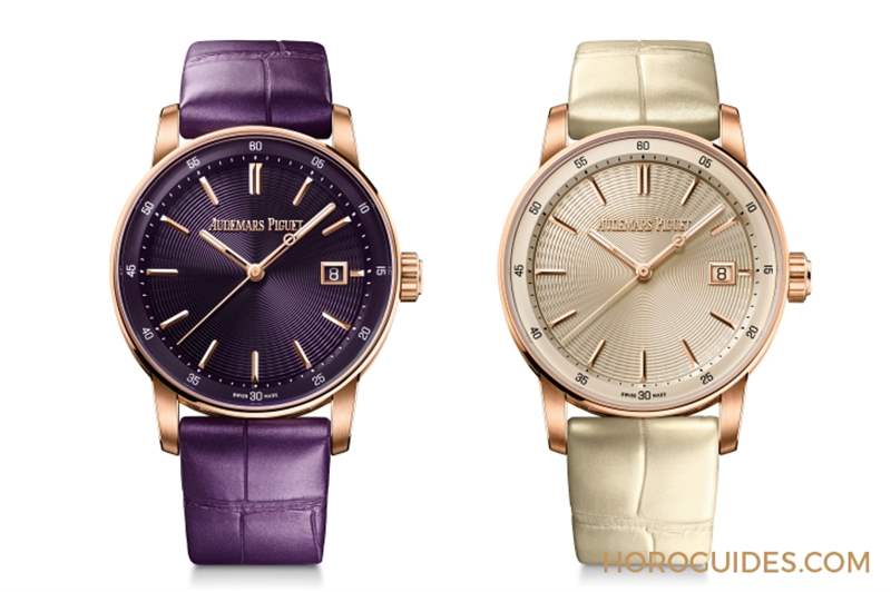 愛(ài)彼Code 11.59系列首見(jiàn)38mm中性尺寸艷麗紫與象牙白再加分-復(fù)刻表