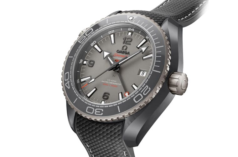 歐米茄Planet Ocean潛水表出灰色陶瓷版本新成分比鋯陶瓷輕兩倍-復(fù)刻表