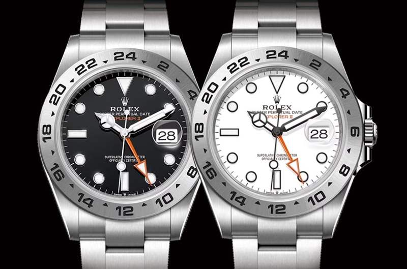 ROLEX Explorer II手表最新行情勞力士探二黑、白面溢價(jià)相差4%-復(fù)刻表