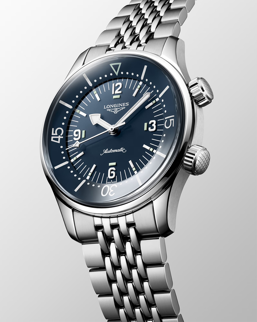 浪琴表Legend Diver Watch 39mm，無日期的復(fù)古詮釋-復(fù)刻表