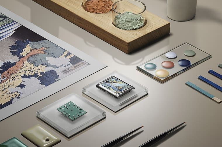 積家將葛飾北齋浮世繪名畫濃縮進Reverso手表翻轉(zhuǎn)到表背可見珍稀微繪琺瑯工藝-復(fù)刻表