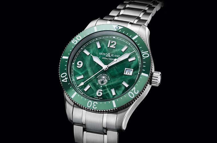 「10萬元陶瓷圈綠水鬼」萬寶龍1858 Iced Sea與ORIS Aquis比較-復刻表