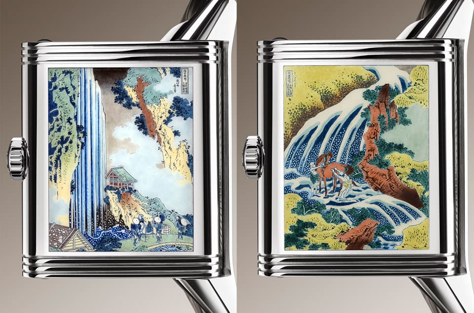 積家將葛飾北齋浮世繪名畫濃縮進Reverso手表翻轉(zhuǎn)到表背可見珍稀微繪琺瑯工藝-復(fù)刻表