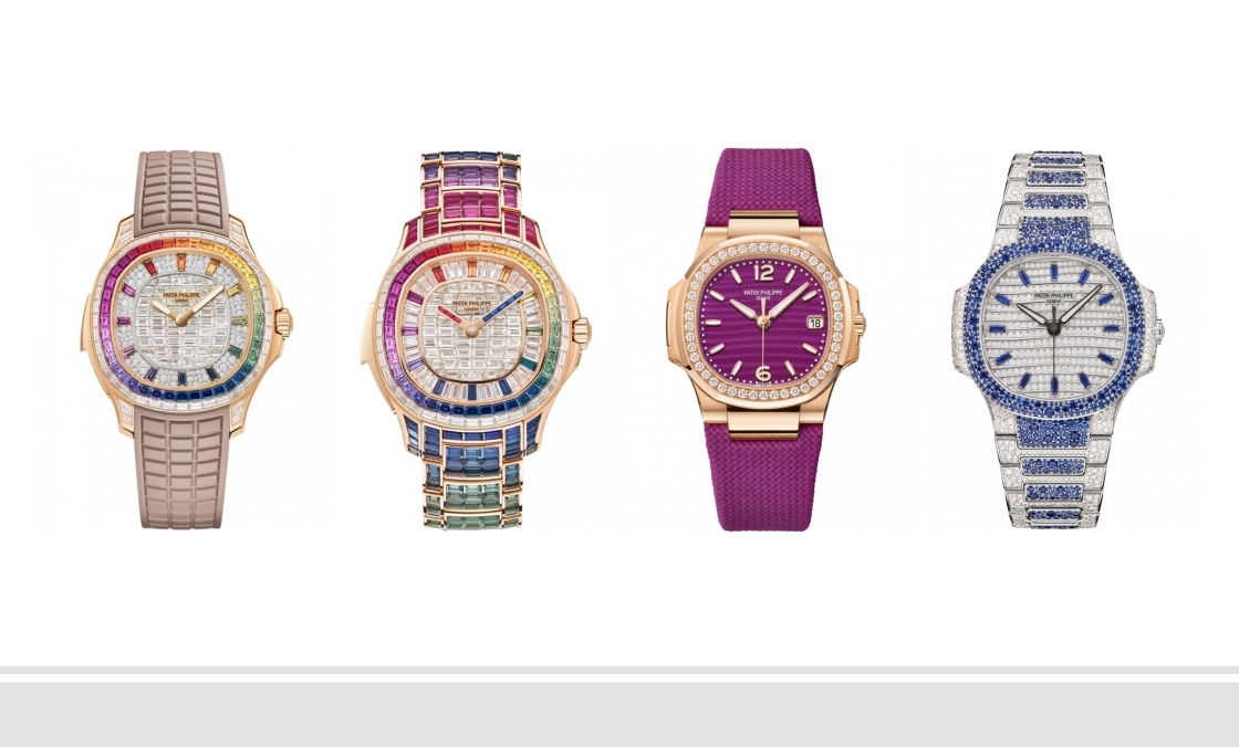 Ladies First！百達(dá)翡麗最新Aquanaut Luce「彩虹」三問(wèn)表與Nautilus織紋復(fù)合表帶-復(fù)刻表