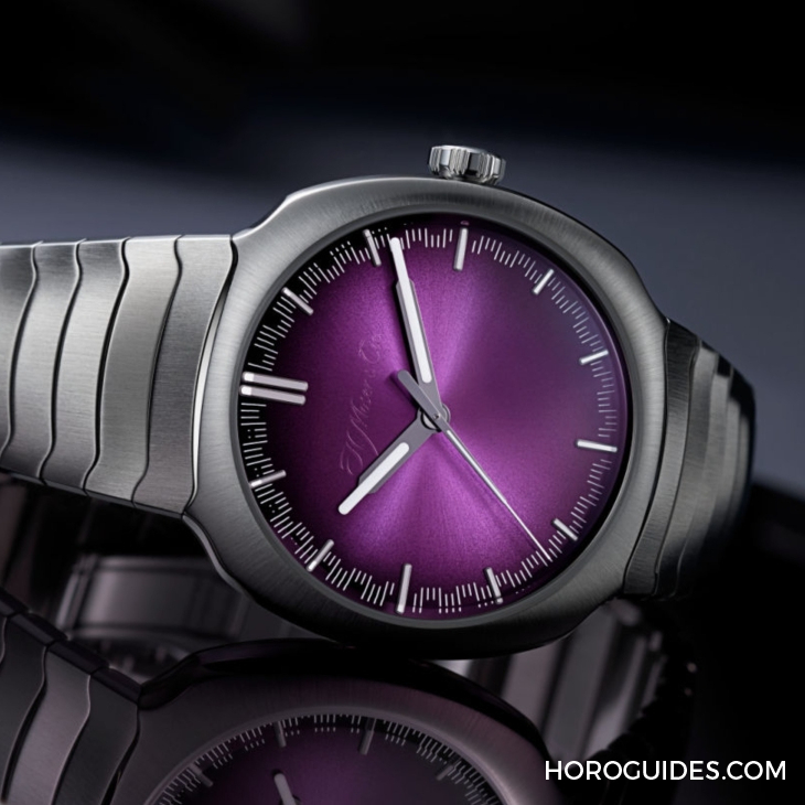 青龍升級回歸、夢幻紫色同步亮相|H. MOSER & CIE. Streamliner Centre Seconds Matrix Green-復刻表