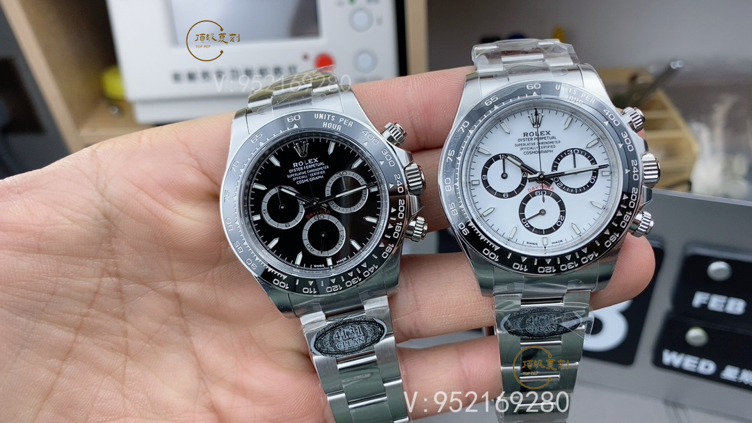 C廠Clean廠勞力士4131機(jī)芯黑陶迪126500(黑熊貓迪)深度解析-復(fù)刻表