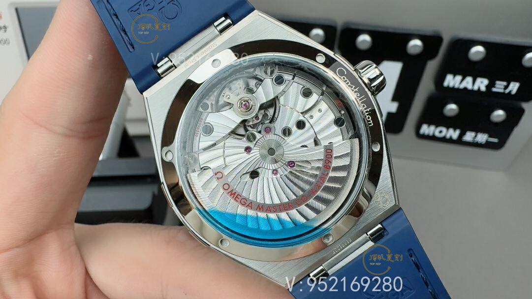 VS廠歐米茄第五代星座藍圈白面腕表做工怎么樣-復刻表