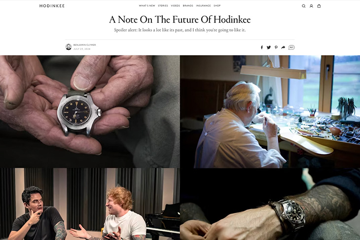 Hodinkee創(chuàng)辦人發(fā)文，鐘表媒體平臺在這個時代的生存之道有解嗎？-復(fù)刻表
