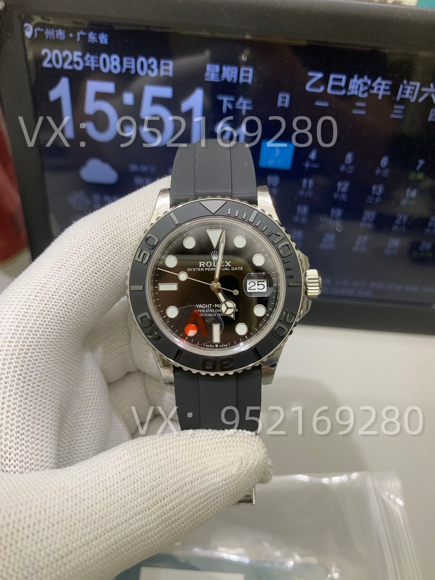 VS廠勞力士白金游艇做工怎么樣,升級V3版丹東3235機芯重量149G-復(fù)刻表